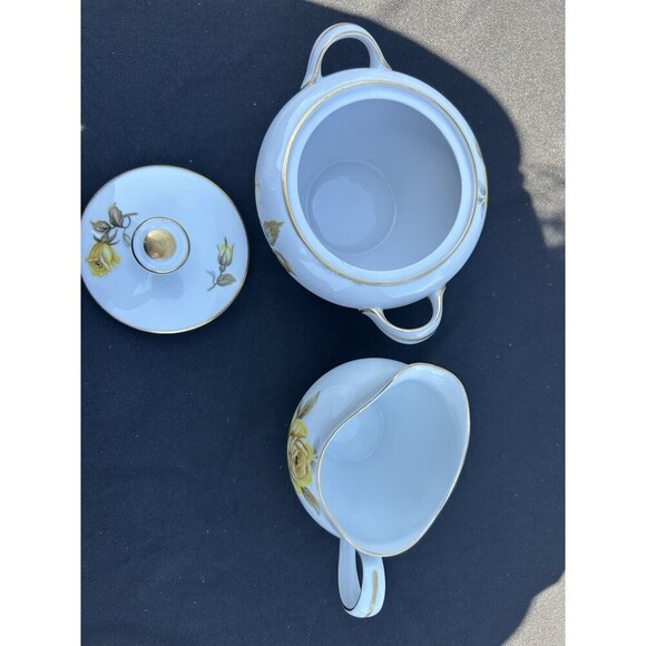 Vintage Harmony House FLAIR Sugar Bowl & Creamer Set  Mid-Century Modern -Japan - Picture 3 of 8